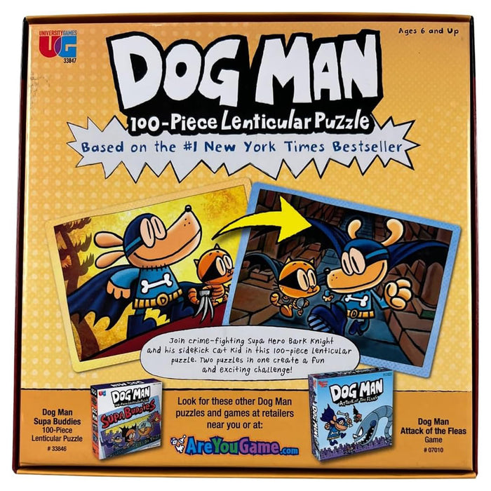 Dog Man 100 Piece Lenticular Puzzle