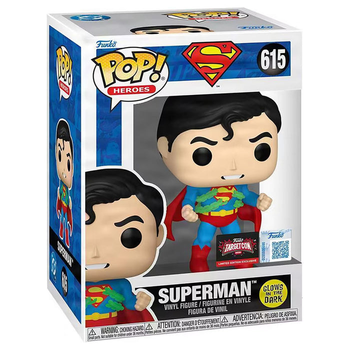 Funko Pop! Heroes: DC Superman (Breaking Chains) Glows in the Dark Vinyl Figure #615