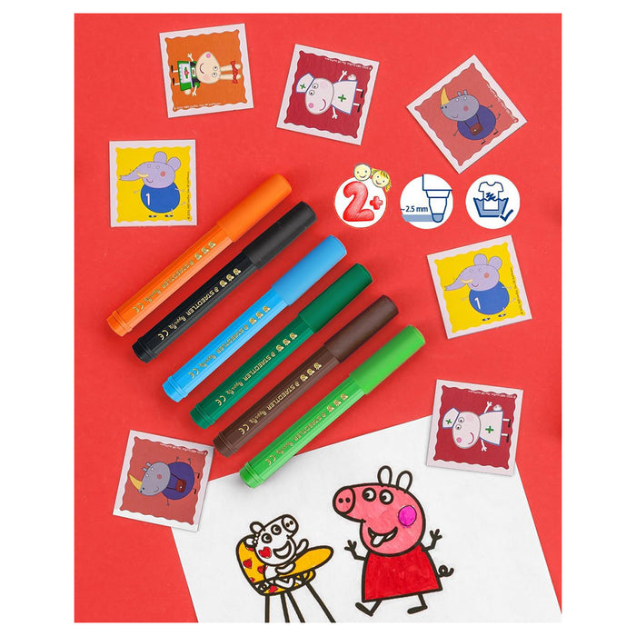 Staedtler Peppa Pig Noris Junior Fibre-Tip Pens (12 Pack)