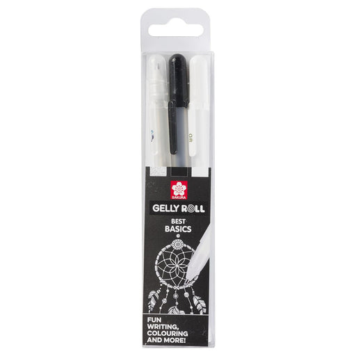 Sakura Gelly Roll mixed set Clear Black White 3 colours