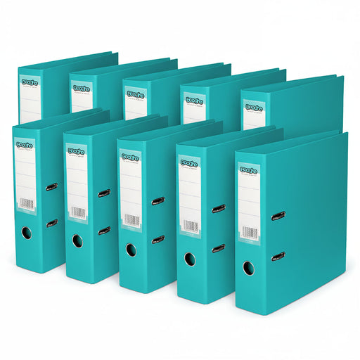 Lever Arch A4 File Turquoise 10 Pack