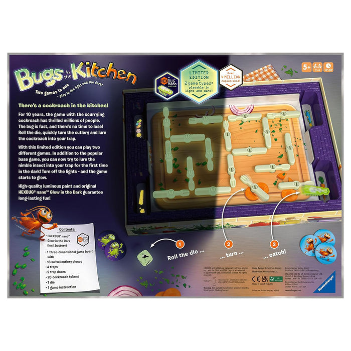 Bugs in the Kitchen Glow in the Dark Board Game