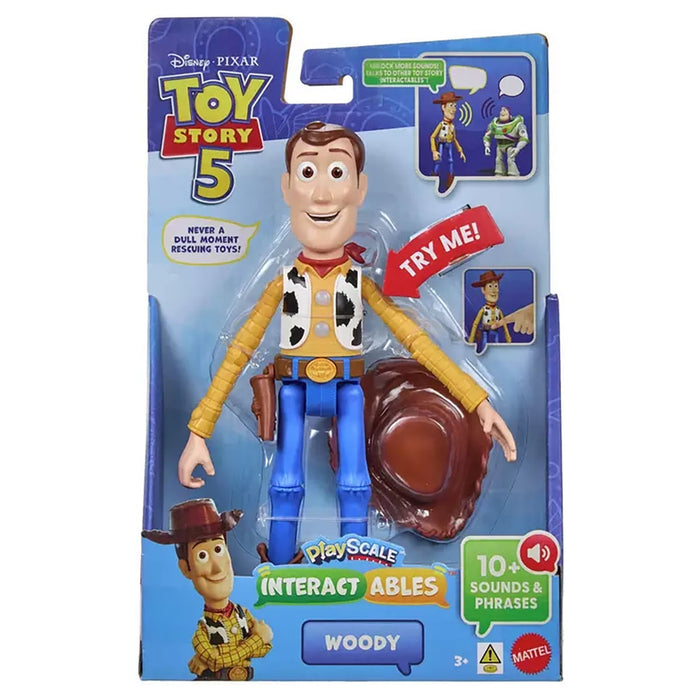 Disney Pixar Toy Story 5 Playscale Interactables Woody Figure