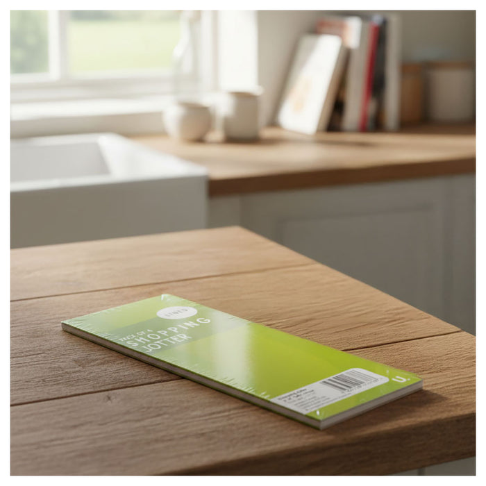 Shopping Jotter Notepad 3"x8" 4pk Colour Assorted 