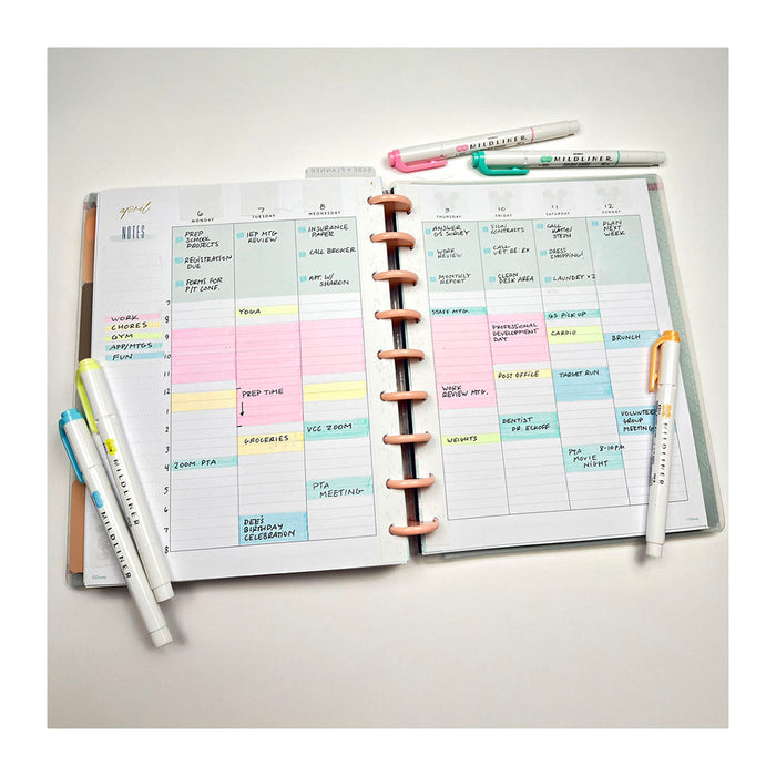 Zebra Mildliner 5 Pack Fluorescent