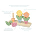 Orange Tree Toys Wooden Stacking Flower Pots
