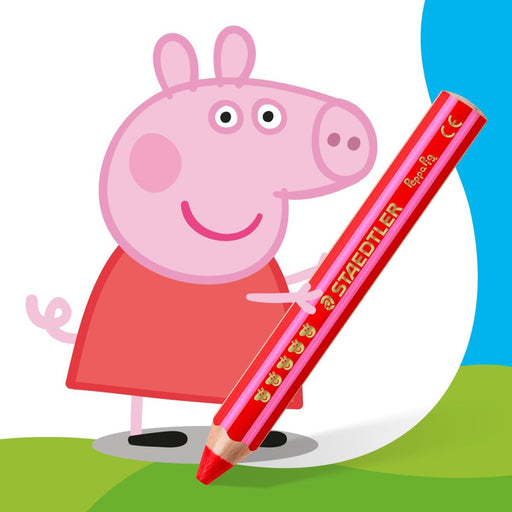 Staedtler Peppa Pig Noris Junior 3-in-1 Pencils (6 Pack)
