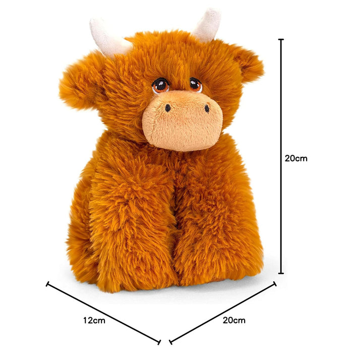 Keeleco Highland Cow 20cm Soft Toy