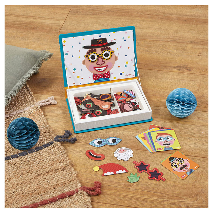 Janod Boy's Crazy Faces Magnéti'Book
