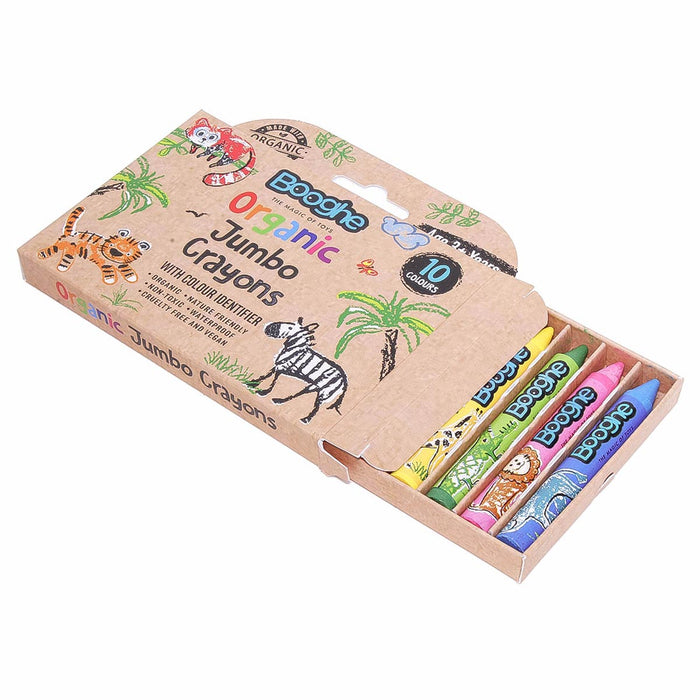 Booghe Organic Jumbo Crayons (Pack of 10)