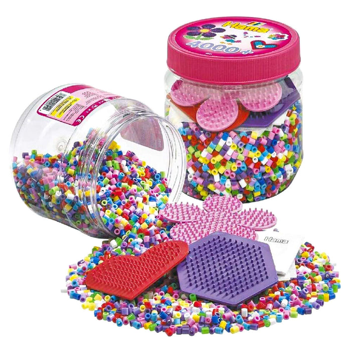Hama Midi Beads 4000+ Piece Tub with 3 Pegboards