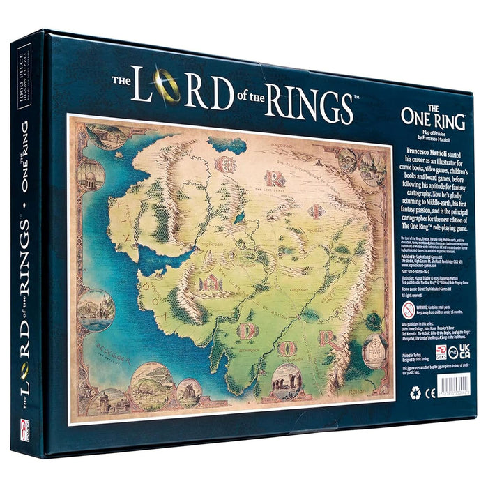 The Lord of the Rings: Eriador Map 1000 Piece Jigsaw Puzzle