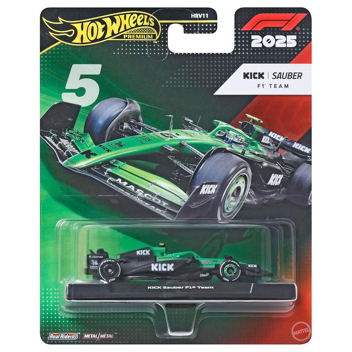 Hot Wheels Premium F1 2025 Kick Sauber F1 Team Car #5