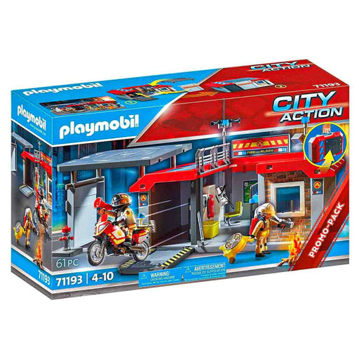 Playmobil City Action Take Along Fire Station Playset