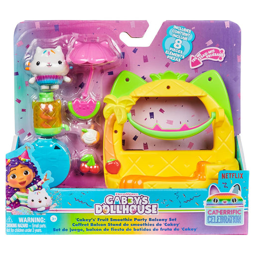 Gabby's Dollhouse 'Cakey's' Fruit Smoothie Party Balcony Playset