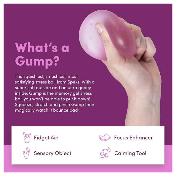 Speks Gump Jumbo Moon Jelly Memory Gel Stress Ball