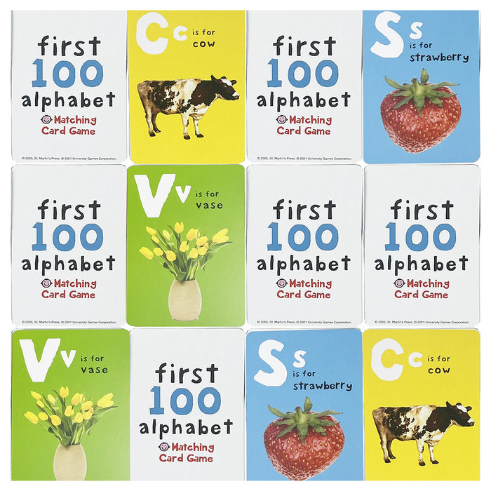 First 100 Alphabet Matching Card Game