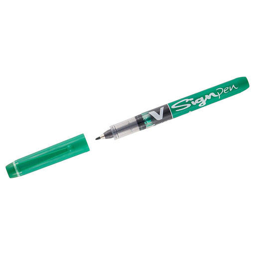 Pilot V Sign Green Pen 2.0mm Tip 