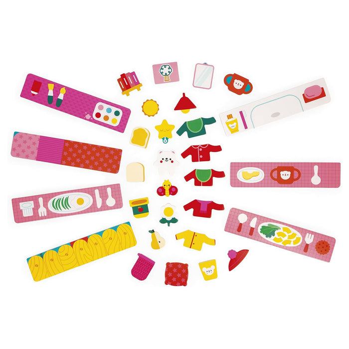 Janod The Daily Routines Cat Magnetic Game