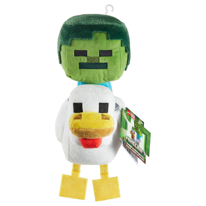 Minecraft Zombie Chicken Jockey 8" Deluxe Plush 