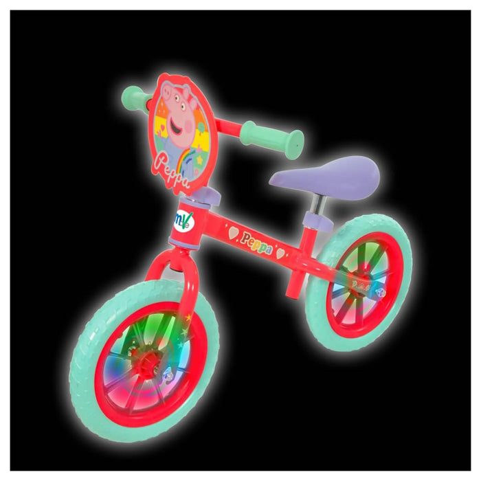 Peppa Pig 12" Balance Bike with Light Up Wheels