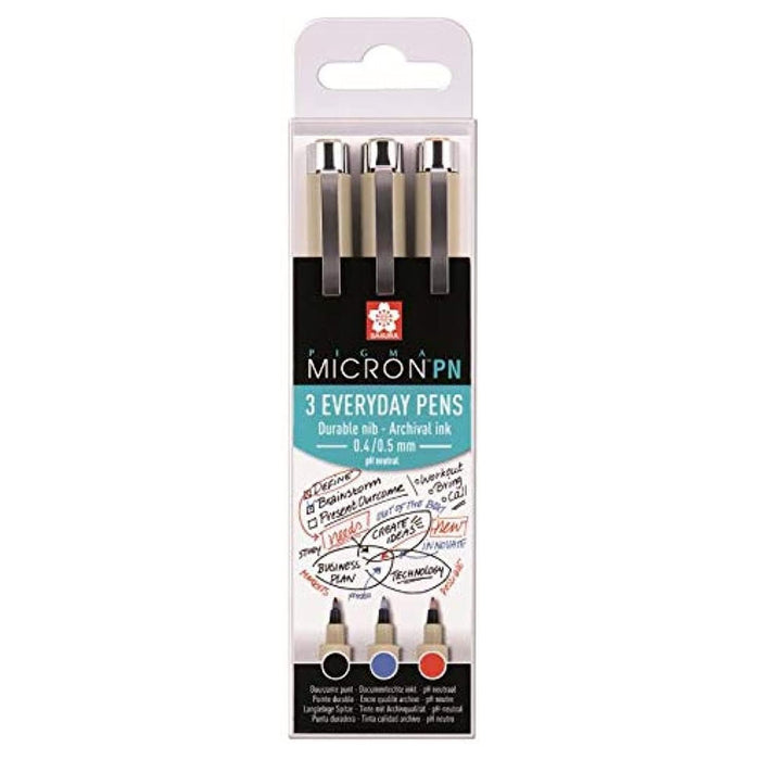 Sakura Pigma Micron PN office set 3 colours