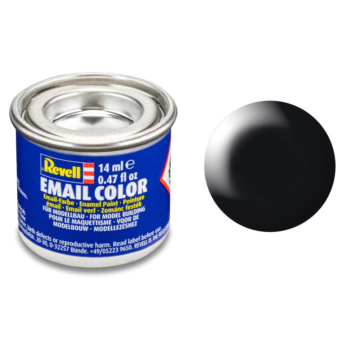 Revell Email Color Silk Black (RAL 9005) 14ml Enamel Paint 