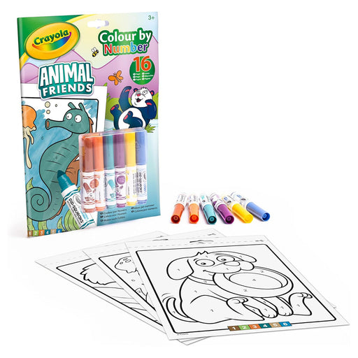 Crayola Colour by Number Animal Friends Book