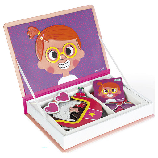 Janod Girl's Crazy Faces Magnéti'Book