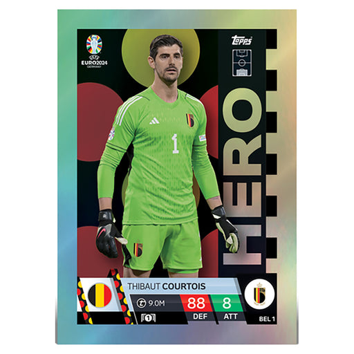 Thibaut Courtois Hero Match Attax EURO 2024 Card
