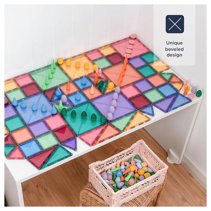 Connetix Magnetic Tiles Pastel Starter Pack 64 Pieces