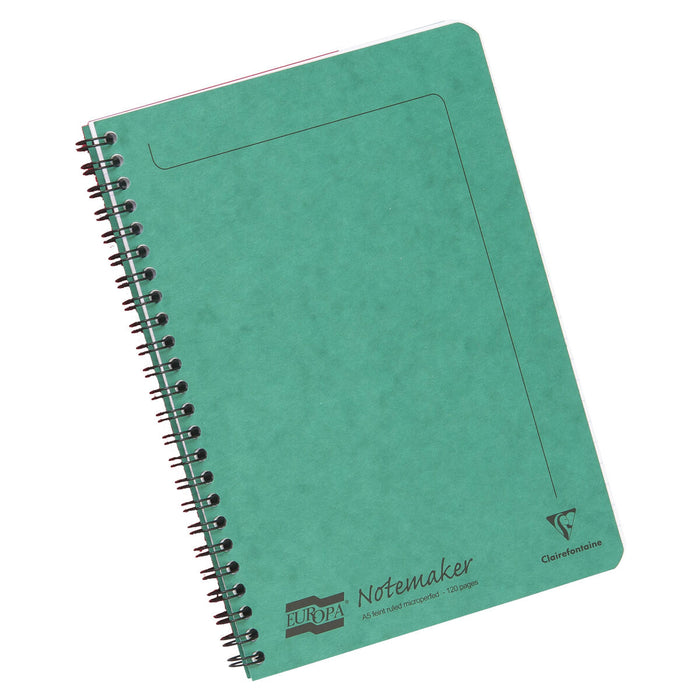 Europa 120 Page Wire Ruled Notemaker A5 Assorted Colour (Pack of 10)