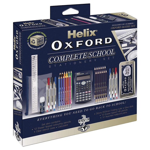 Helix Oxford Complete School Stationery Set 
