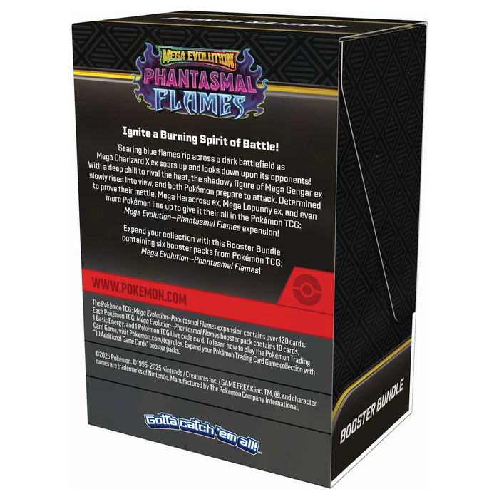 Pokemon TCG Mega Evolution Phantasmal Flames - Booster Bundle 