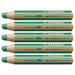 STABILO woody 3-in-1 Multi-talented Dark Green Pencil (5 Pack)