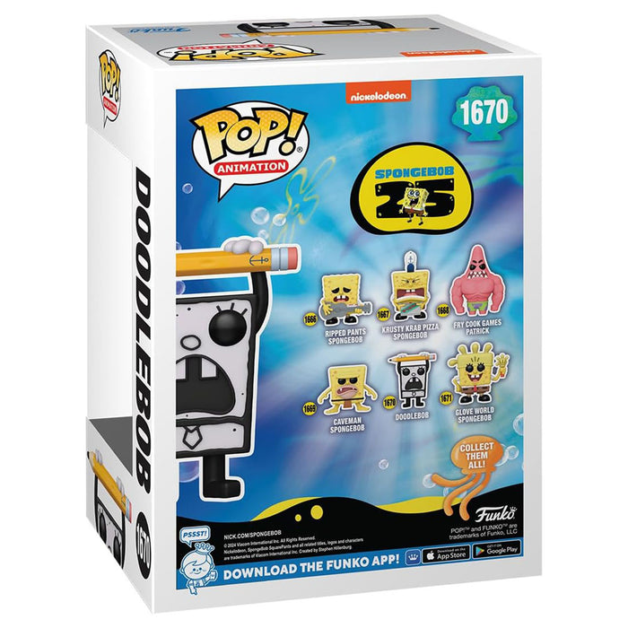 Funko Pop! Animation: SpongeBob SquarePants 25th Anniversary: DoodleBob Vinyl Figure #1670