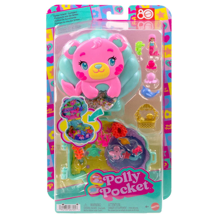 Polly Pocket Glitter Island Compact Playset