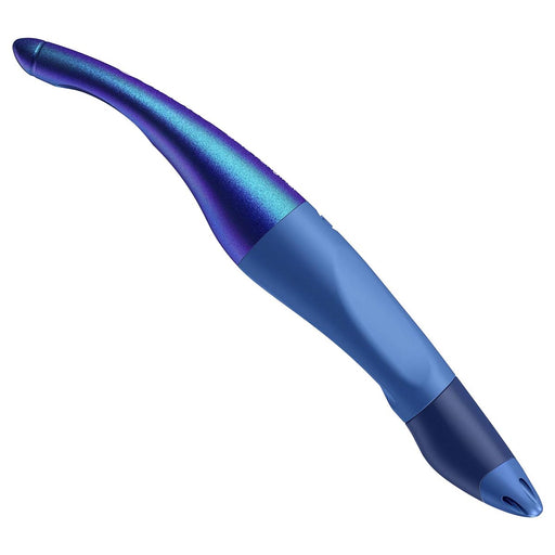 STABILO EASYoriginal Holograph Refillable Handwriting Rollerball Pen Blue Left Handed Grip