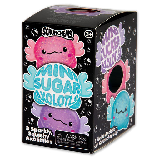 Scrunchems Mini Sugar Axolotls Fidget Toy (3 Pack)