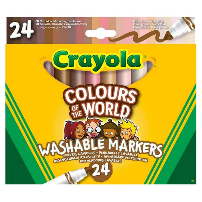 Crayola Colours of the World Markers (24 Pack)