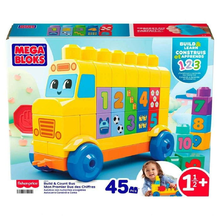 Fisher-Price Mega Bloks Build & Count Bus Set