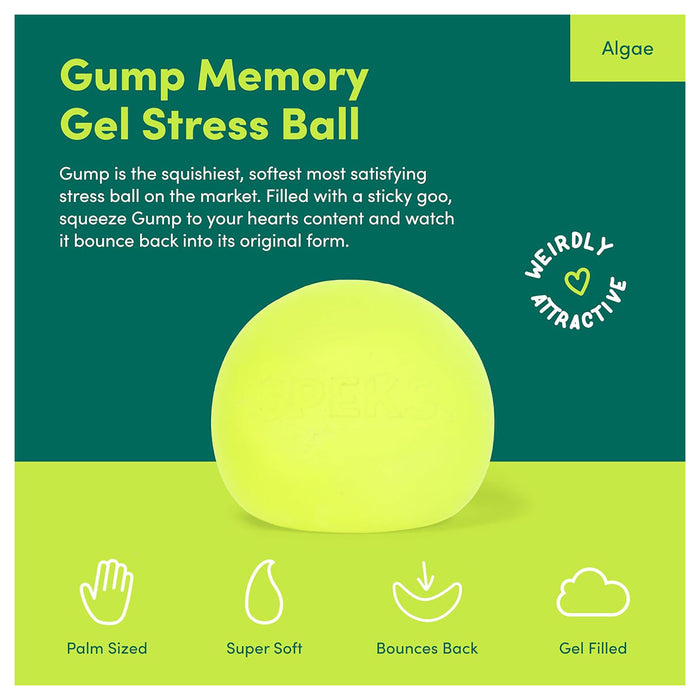 Speks Gump Jumbo Algae Memory Gel Stress Ball