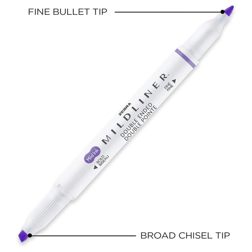 Zebra Creative Mildliner 15-Pack Double-Ended Soft Mild Colour 