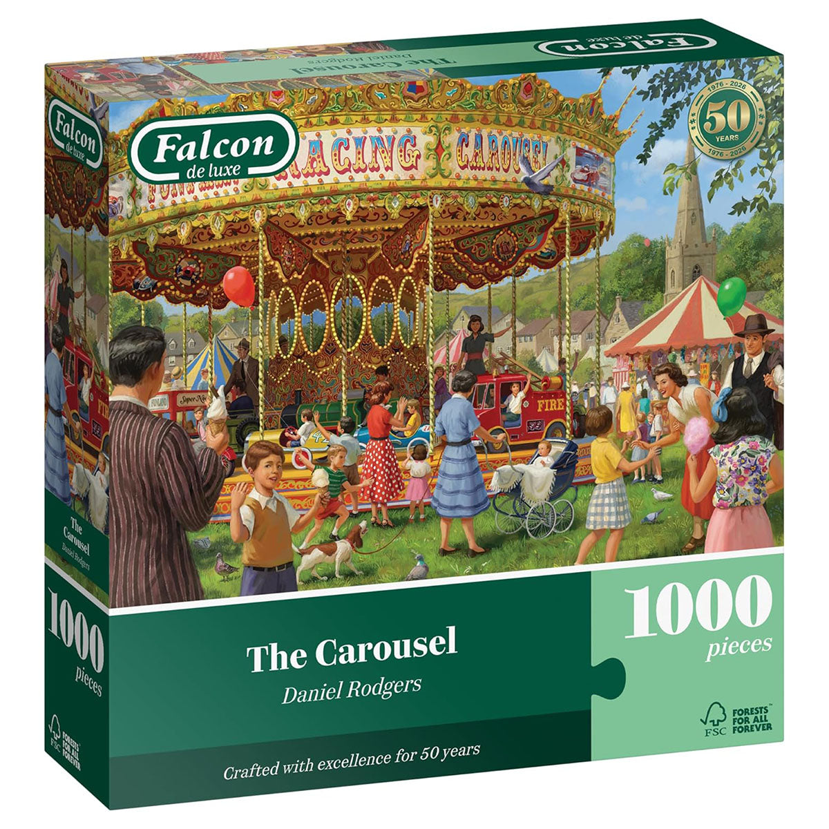 Falcon de luxe The Carousel 1000 Piece Jigsaw Puzzle — Booghe