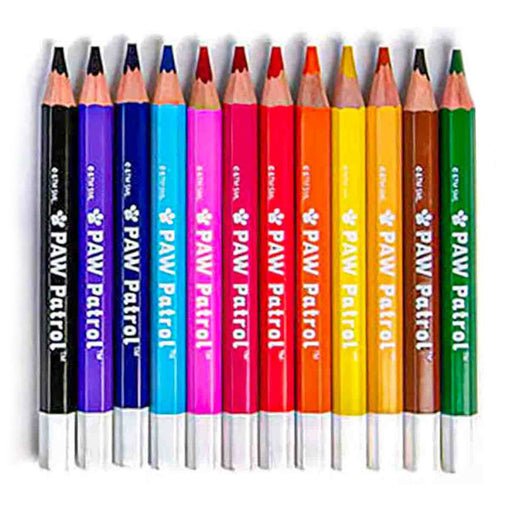 Love Writing Co. PAW Patrol Tripod Grip Erasable Colour Pencils (12 Pack)