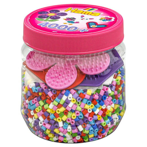 Hama Midi Beads 4000+ Piece Tub with 3 Pegboards