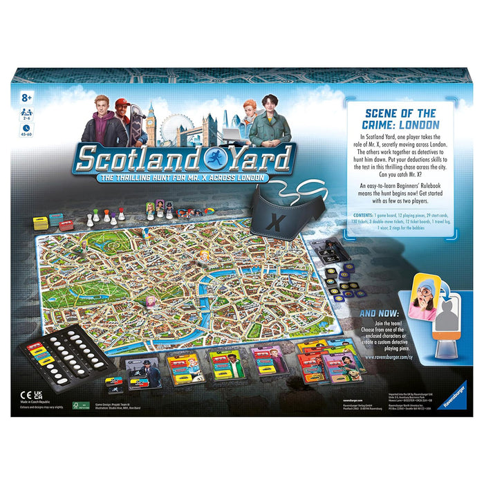 Scotland Yard: The Thrilling Hunt for Mr. X Across London Board Game