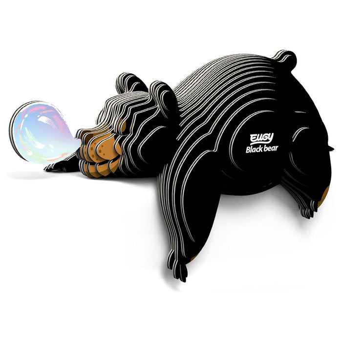 EUGY Black Bear 3D Cardboard Model Kit