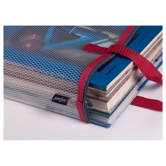 Snopake EVA Mesh Project Zippa Bag A4++ Red