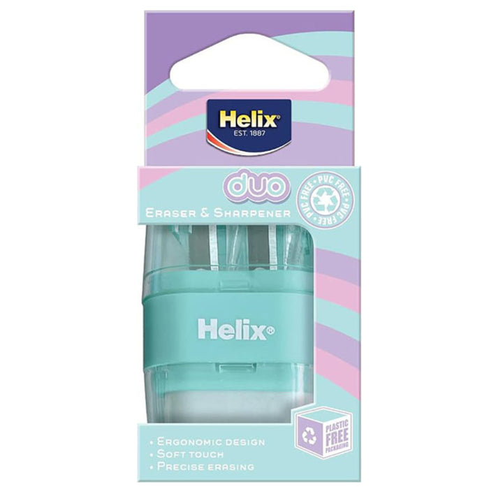 Helix Duo Eraser & Sharpener (styles vary)